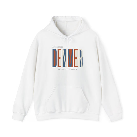 Denver Retro Stripe Hoodie — Colorado City Pride Sweatshirt