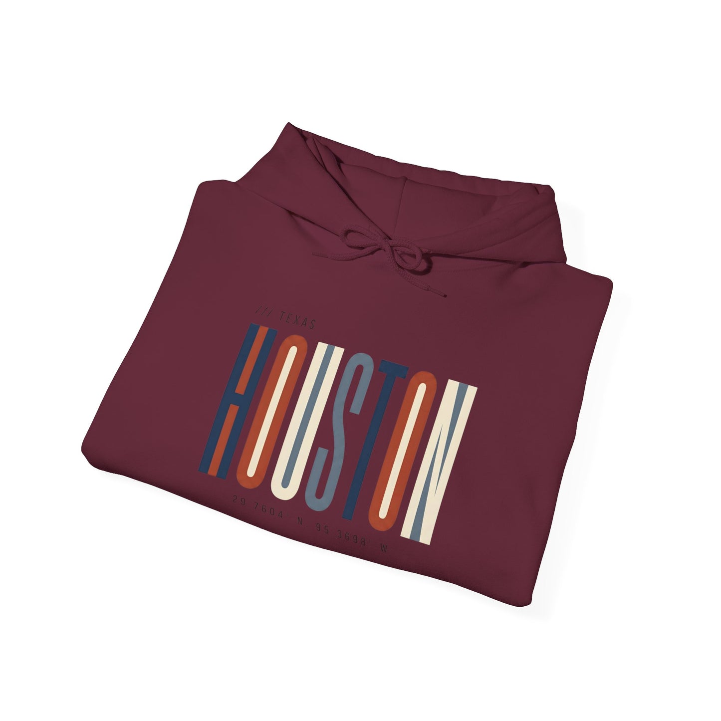 Houston Retro Stripe Hoodie — Vintage City Pride Sweatshirt