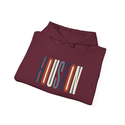 Houston Retro Stripe Hoodie — Vintage City Pride Sweatshirt