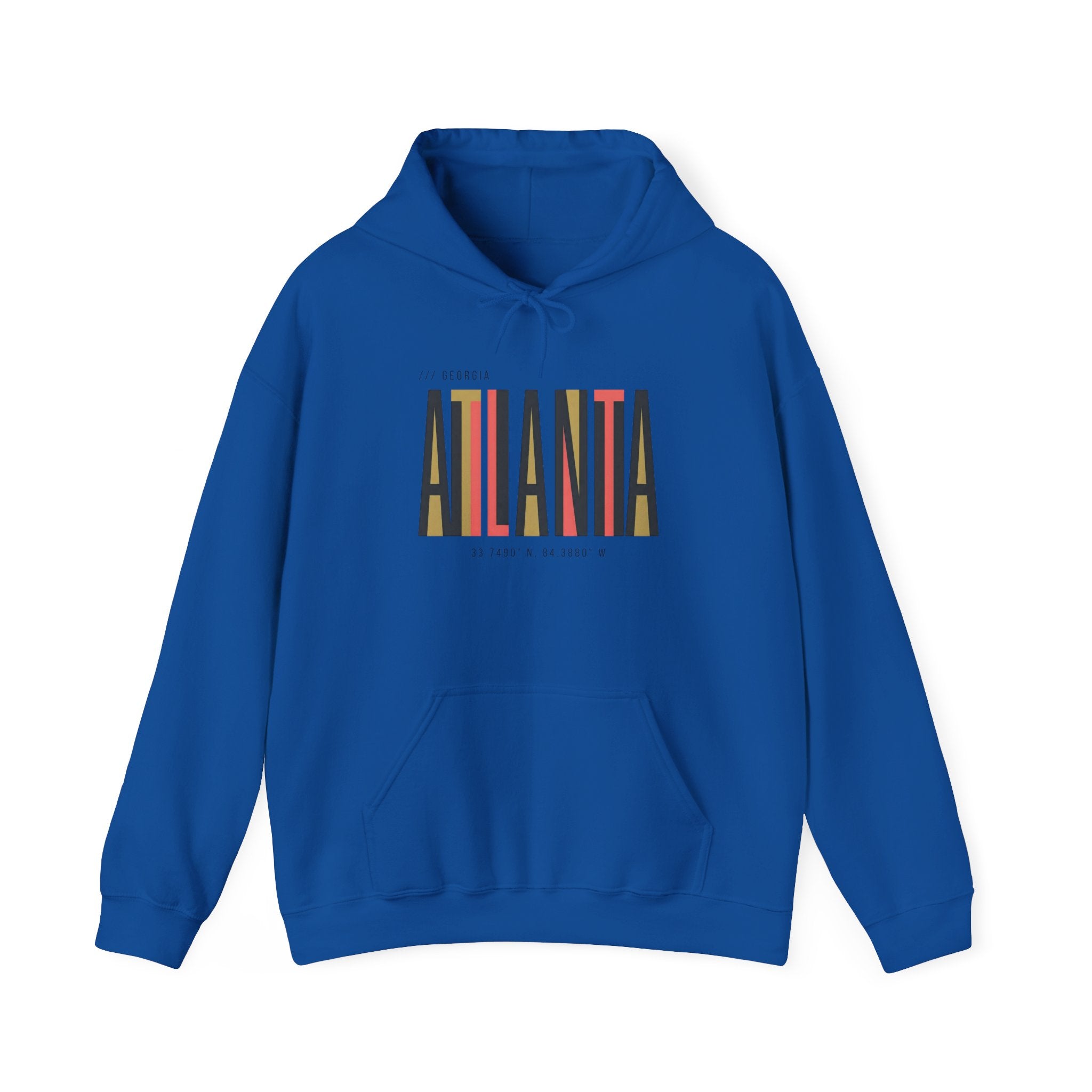 Atlanta Retro Stripe Hoodie – Colorblock City Pride Sweatshirt