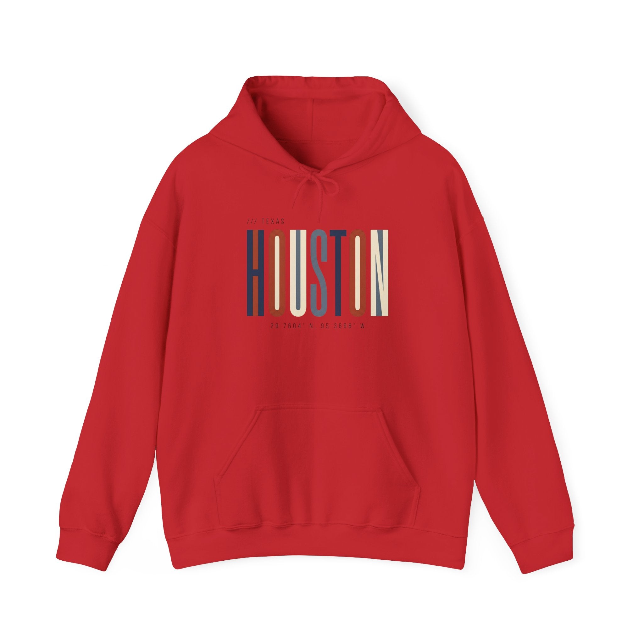Houston Retro Stripe Hoodie — Vintage City Pride Sweatshirt