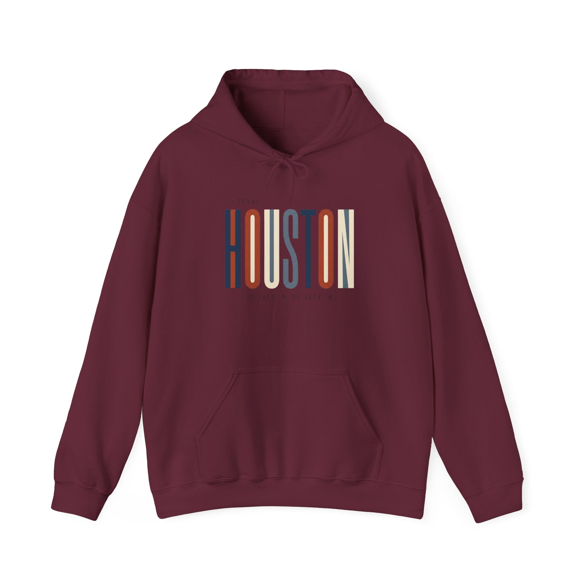 Houston Retro Stripe Hoodie — Vintage City Pride Sweatshirt