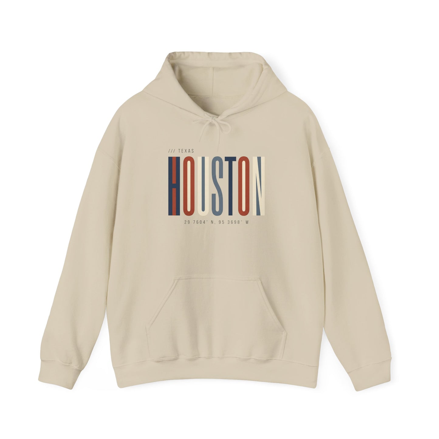 Houston Retro Stripe Hoodie — Vintage City Pride Sweatshirt