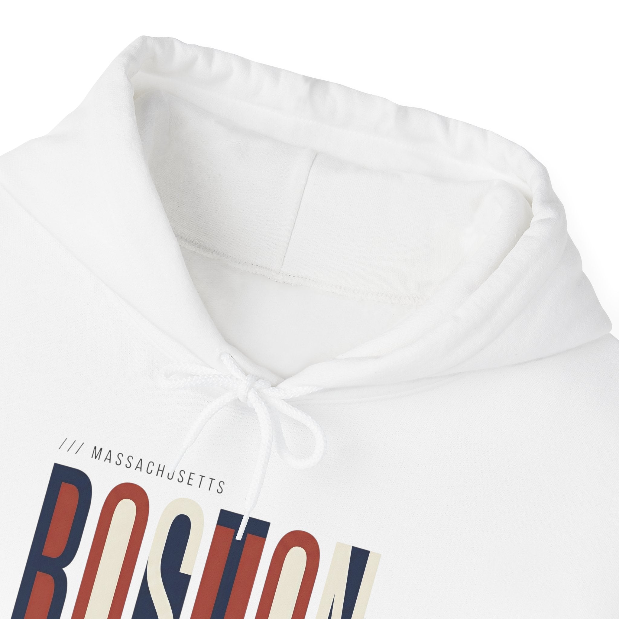 Boston Retro Stripe Hoodie — Vintage City Skyline Sweatshirt