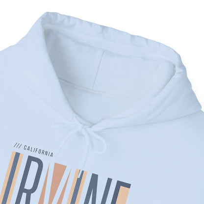 Irvine Modern Stripe Hoodie — Minimal City Name Pullover