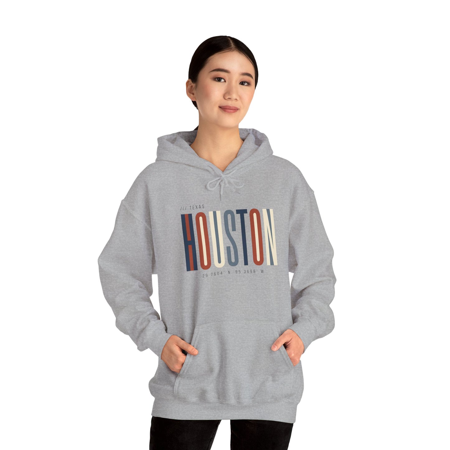 Houston Retro Stripe Hoodie — Vintage City Pride Sweatshirt