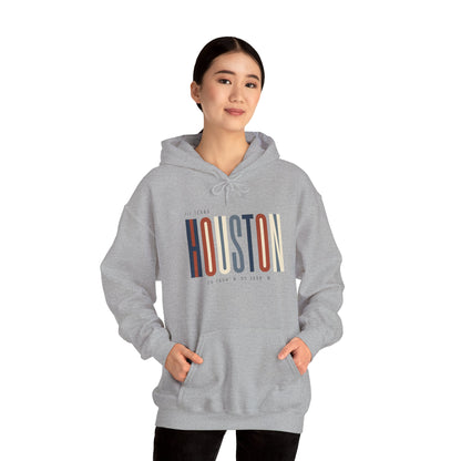 Houston Retro Stripe Hoodie — Vintage City Pride Sweatshirt