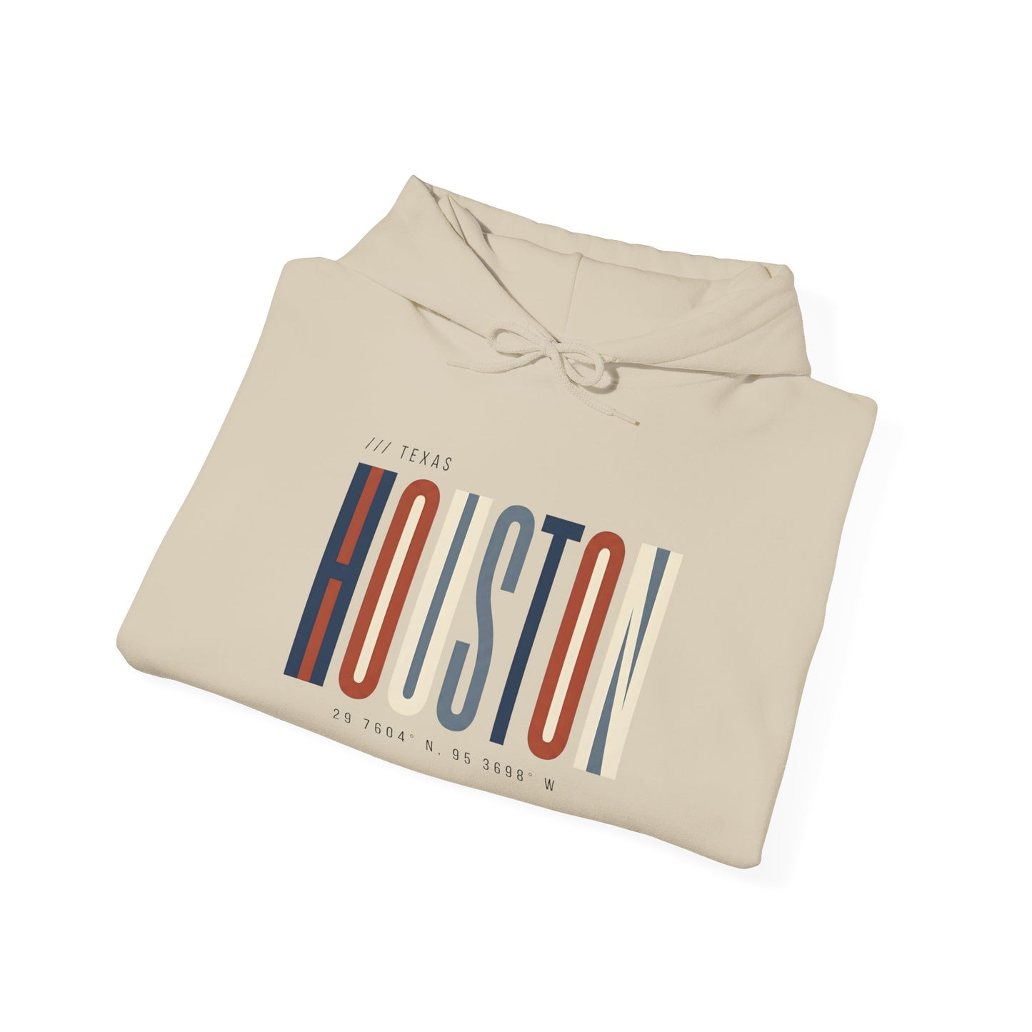 Houston Retro Stripe Hoodie — Vintage City Pride Sweatshirt