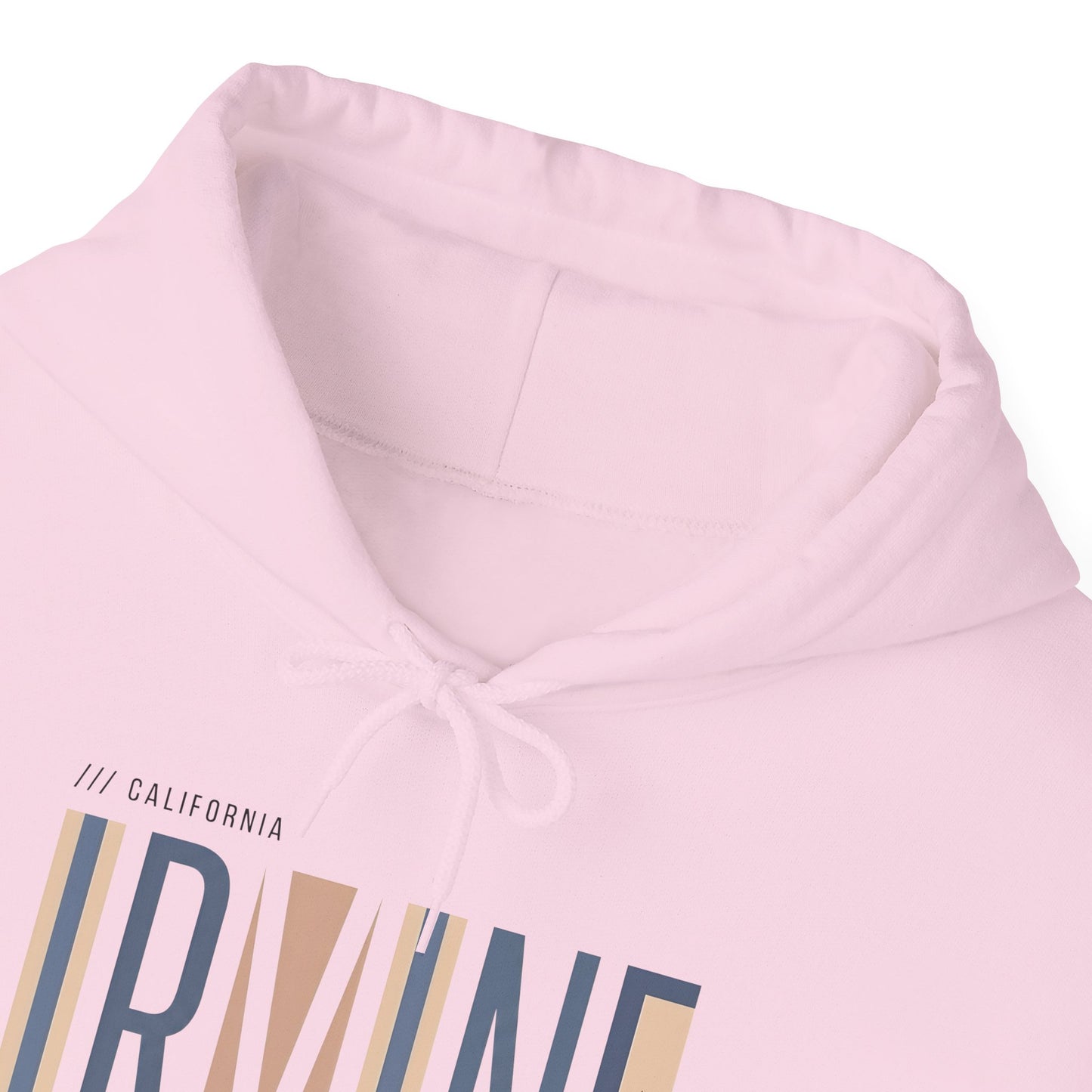 Irvine Modern Stripe Hoodie — Minimal City Name Pullover