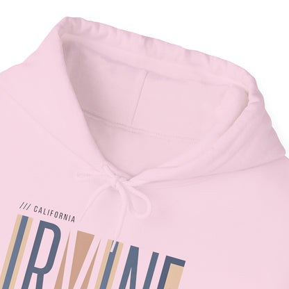 Irvine Modern Stripe Hoodie — Minimal City Name Pullover