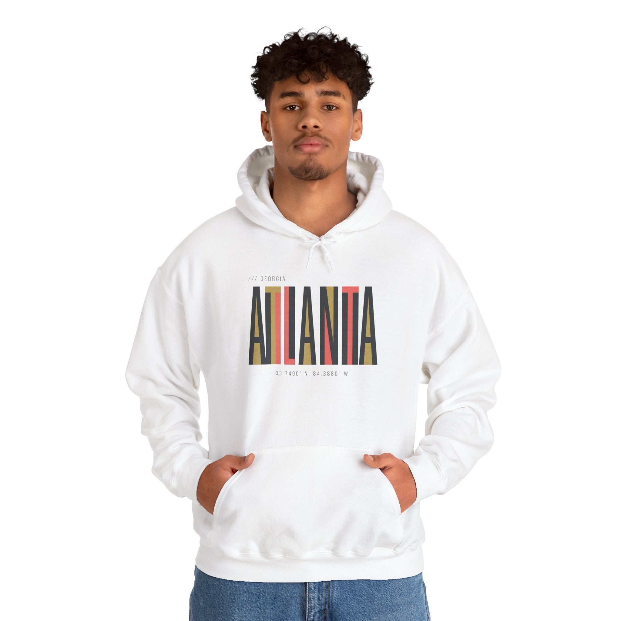 Atlanta Retro Stripe Hoodie – Colorblock City Pride Sweatshirt