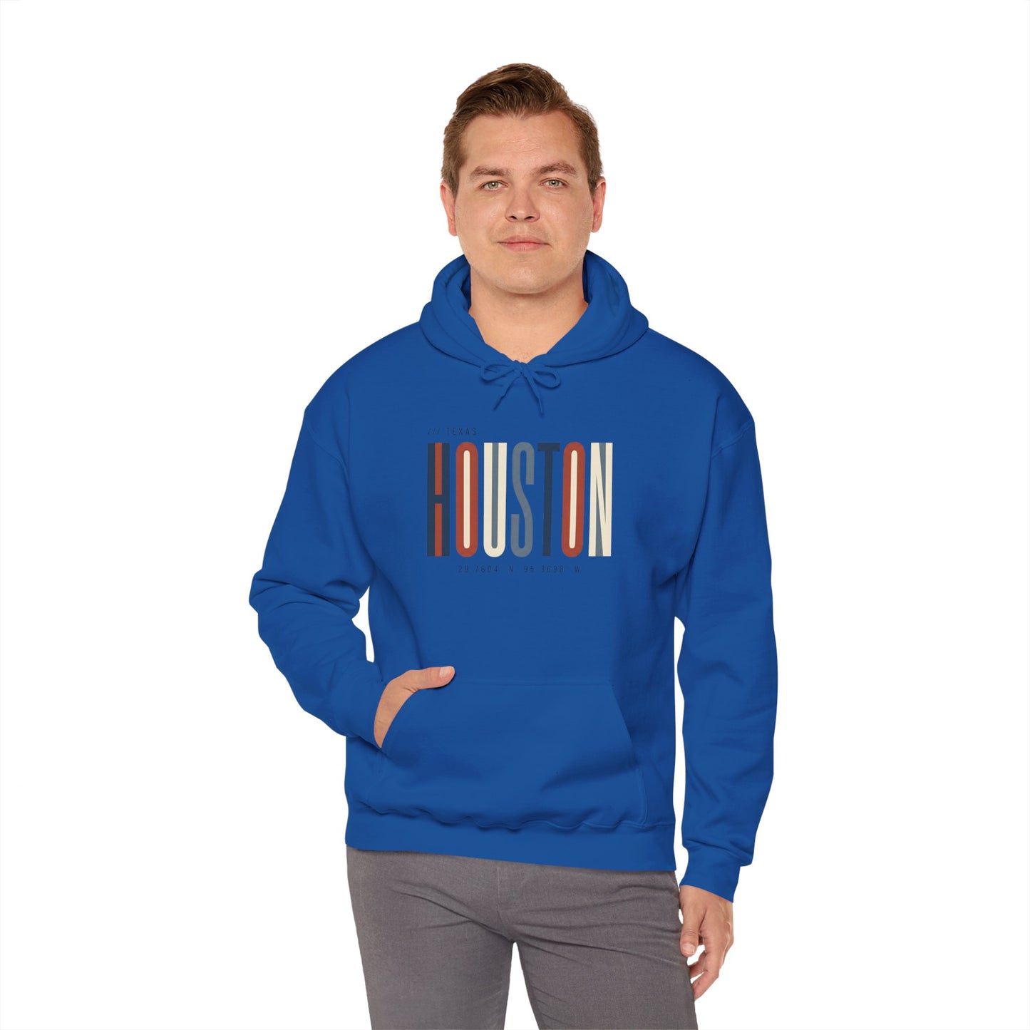 Houston Retro Stripe Hoodie — Vintage City Pride Sweatshirt