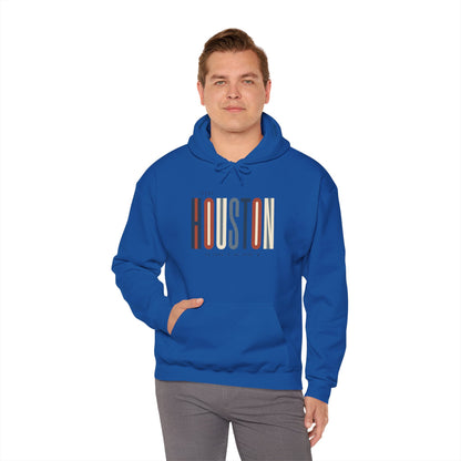Houston Retro Stripe Hoodie — Vintage City Pride Sweatshirt