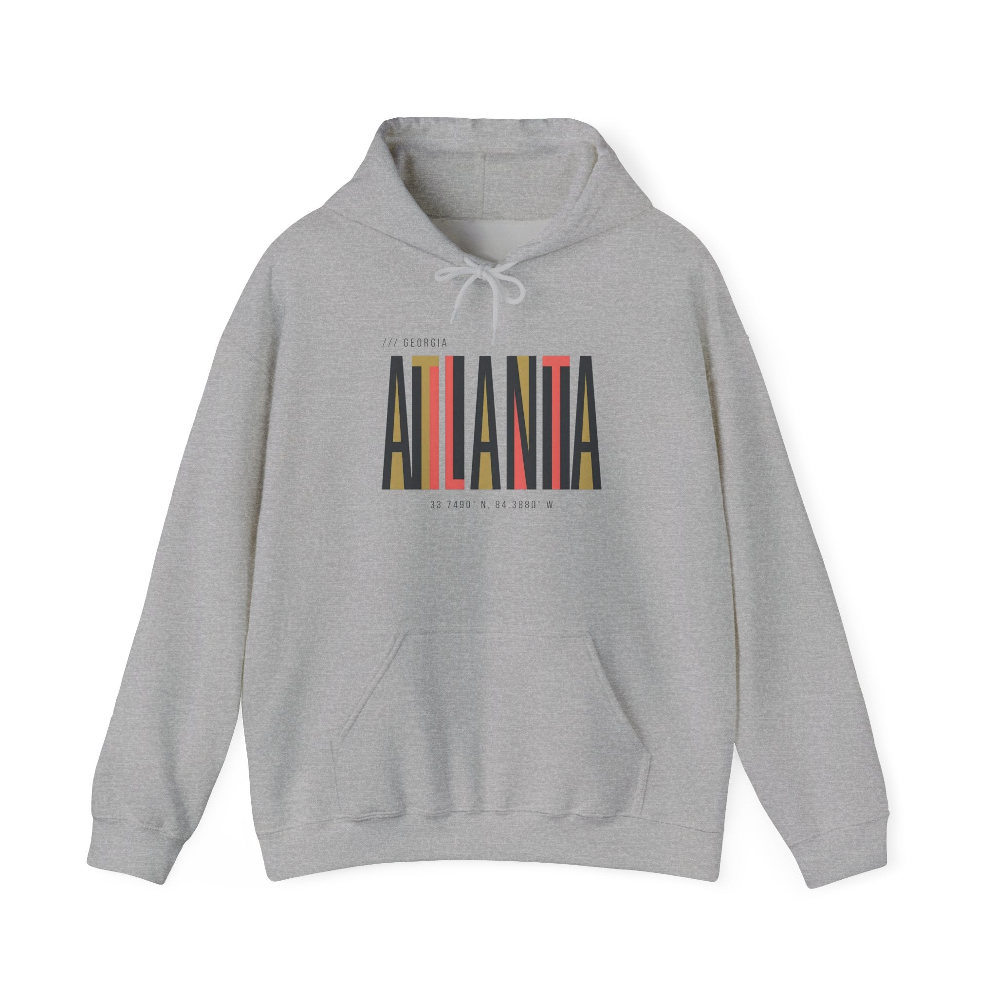 Atlanta Retro Stripe Hoodie – Colorblock City Pride Sweatshirt