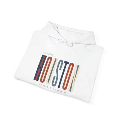 Houston Retro Stripe Hoodie — Vintage City Pride Sweatshirt
