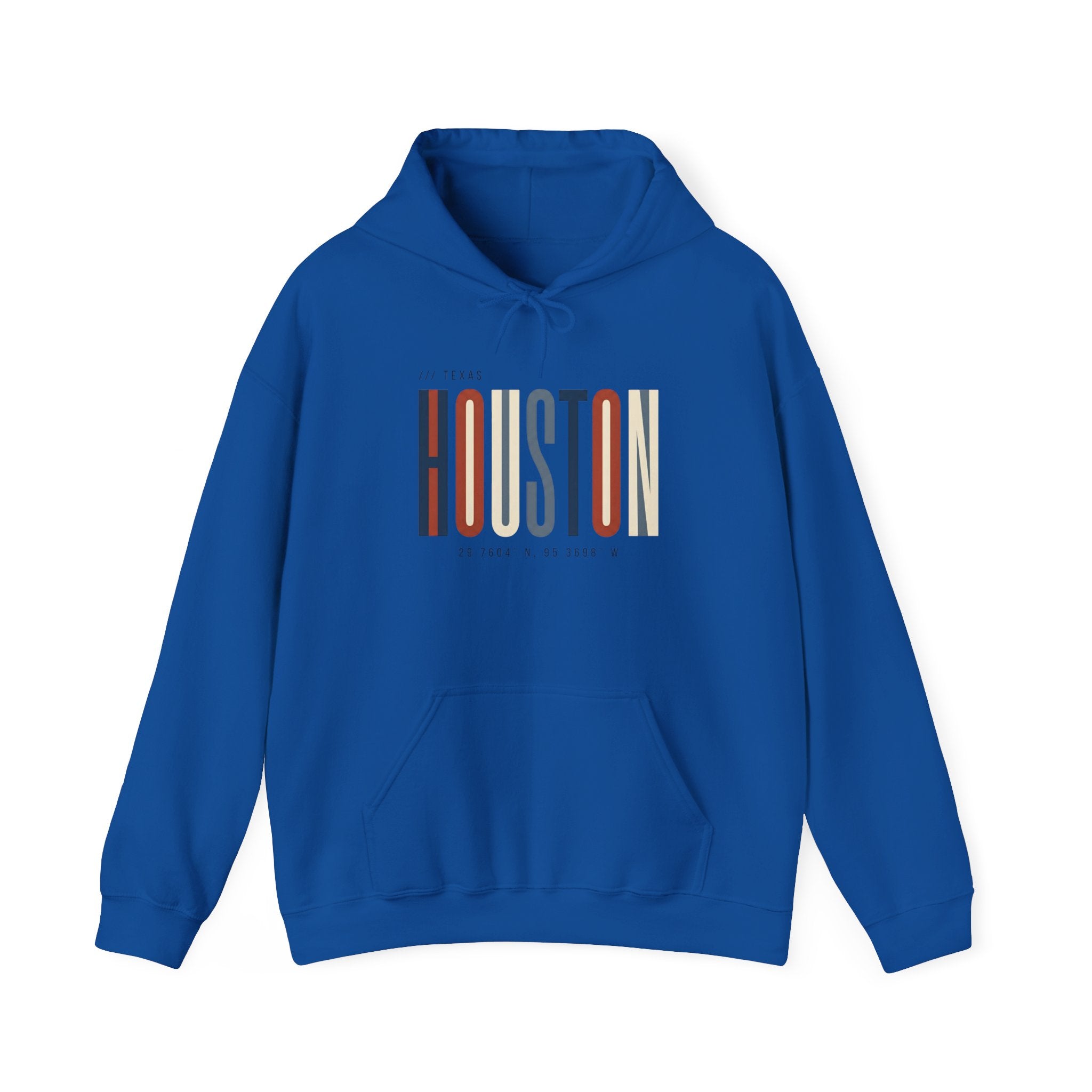 Houston Retro Stripe Hoodie — Vintage City Pride Sweatshirt