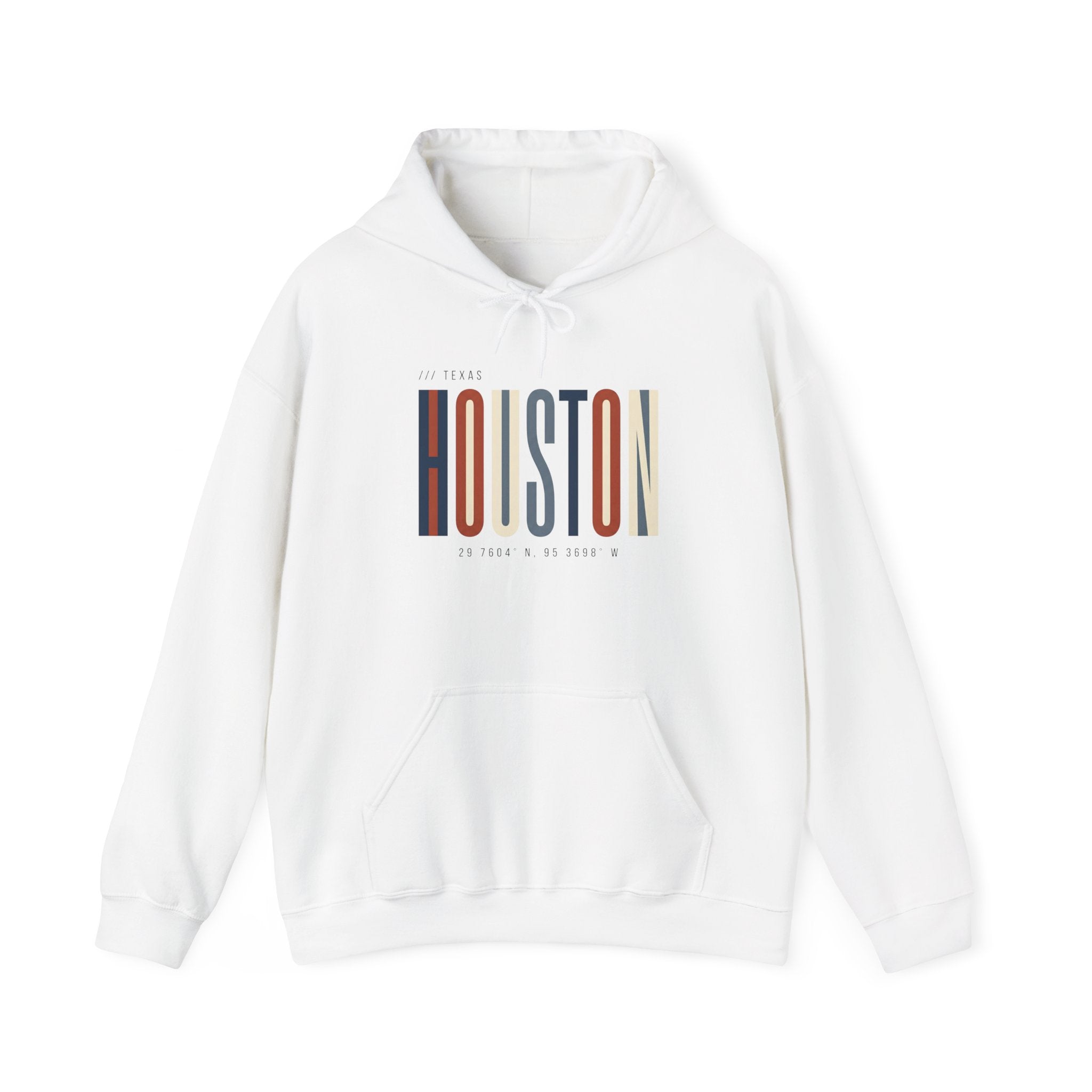 Houston Retro Stripe Hoodie — Vintage City Pride Sweatshirt