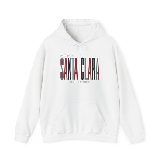 Santa Clara Retro Logo Hoodie — Vintage City Pride Pullover