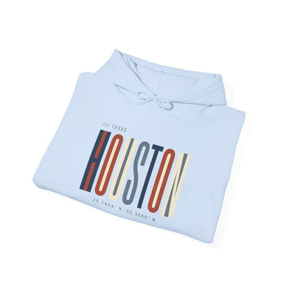 Houston Retro Stripe Hoodie — Vintage City Pride Sweatshirt