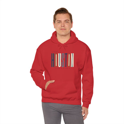 Houston Retro Stripe Hoodie — Vintage City Pride Sweatshirt