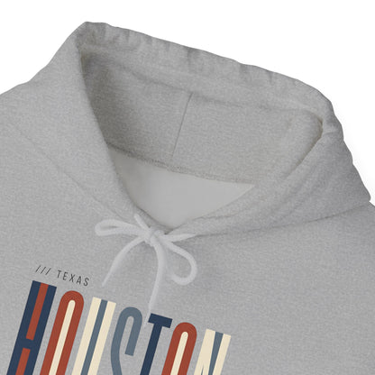 Houston Retro Stripe Hoodie — Vintage City Pride Sweatshirt