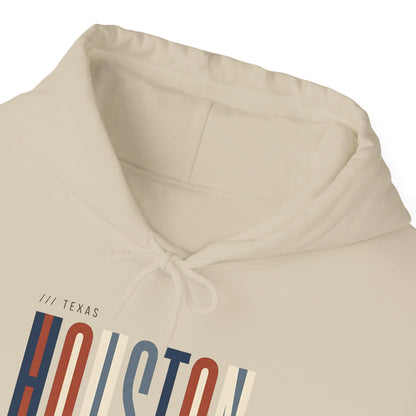 Houston Retro Stripe Hoodie — Vintage City Pride Sweatshirt