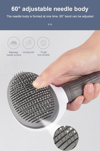 Pet Salon at Home: 2-in-1 Dog and Cat Hair Remover & Grooming Brush