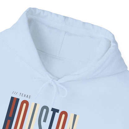 Houston Retro Stripe Hoodie — Vintage City Pride Sweatshirt