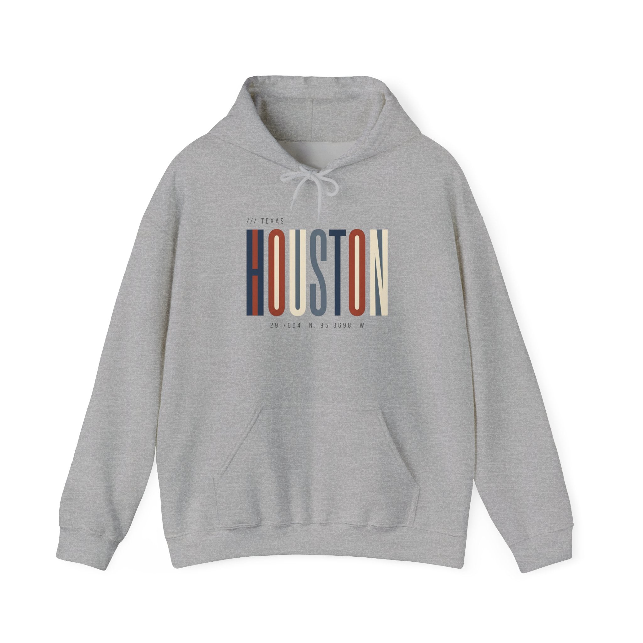 Houston Retro Stripe Hoodie — Vintage City Pride Sweatshirt