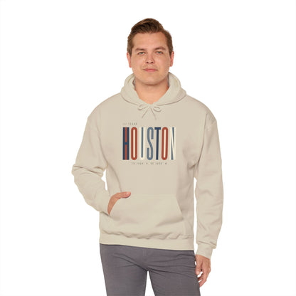 Houston Retro Stripe Hoodie — Vintage City Pride Sweatshirt