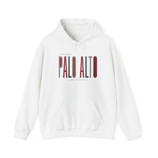 Palo Alto Retro Hoodie — Minimalist City Logo Sweatshirt