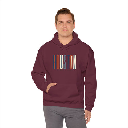 Houston Retro Stripe Hoodie — Vintage City Pride Sweatshirt