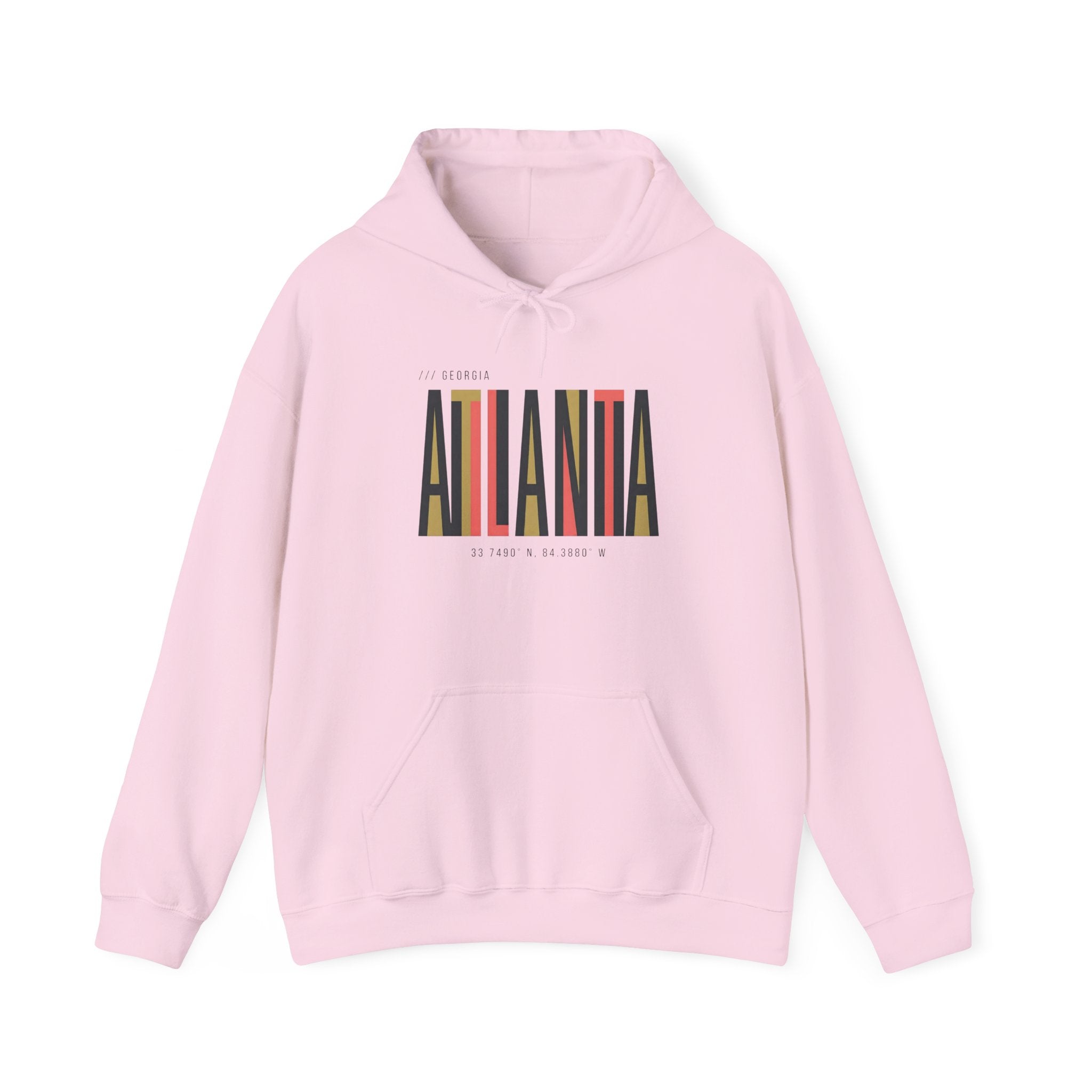 Atlanta Retro Stripe Hoodie – Colorblock City Pride Sweatshirt