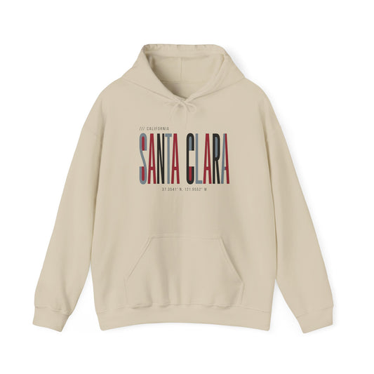 Santa Clara Retro Logo Hoodie — Vintage City Pride Pullover