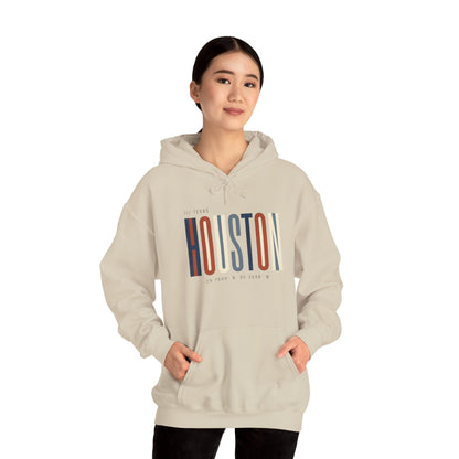 Houston Retro Stripe Hoodie — Vintage City Pride Sweatshirt