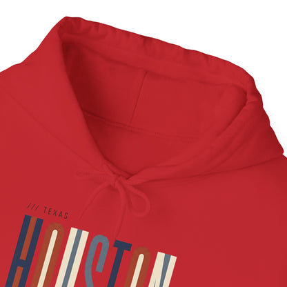 Houston Retro Stripe Hoodie — Vintage City Pride Sweatshirt