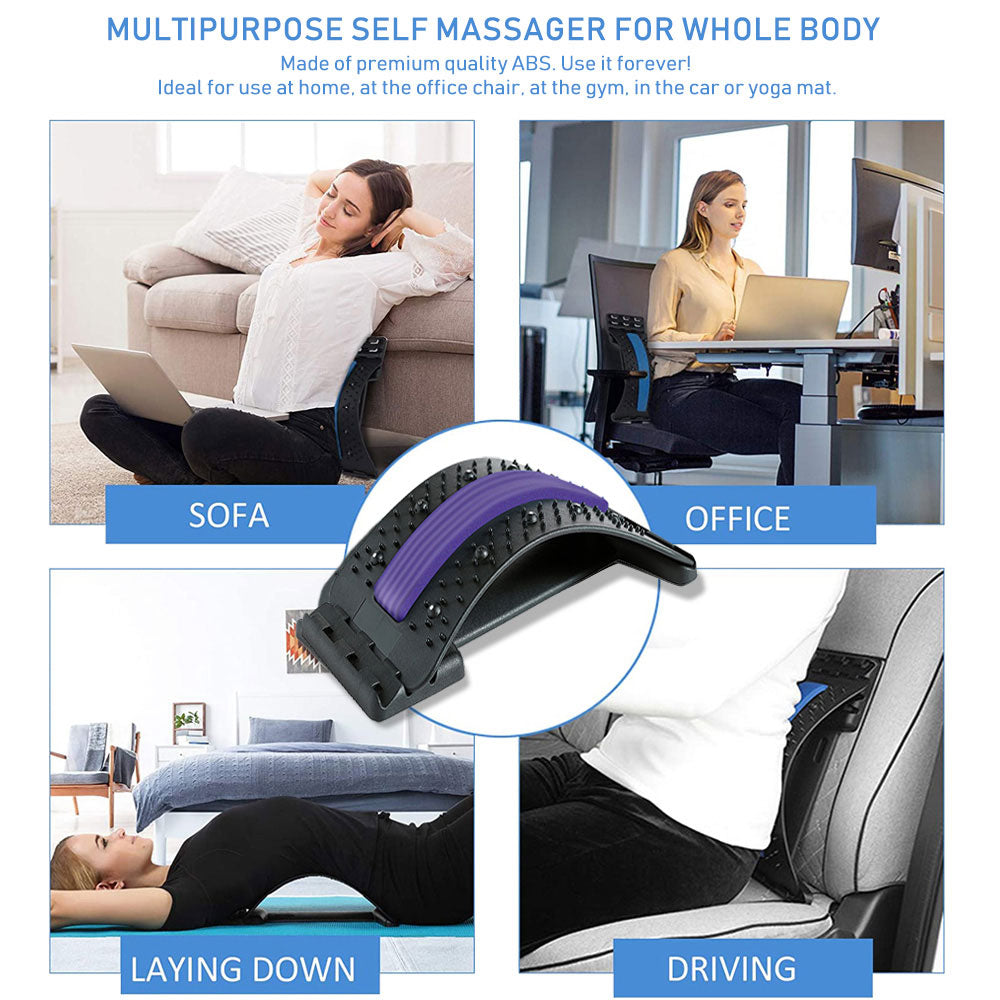 Adjustable Back Massager for Relaxation and Muscle Tension Relief