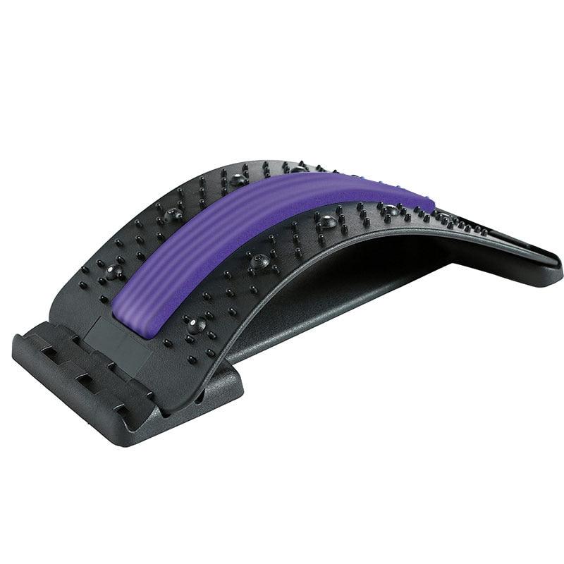 Purple Adjustable Back Massager for Relaxation and Muscle Tension Relief