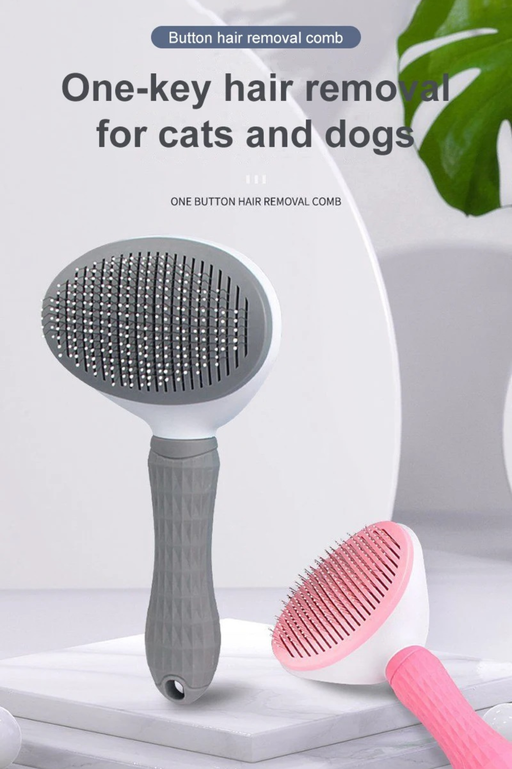 Pet Salon at Home: 2-in-1 Dog and Cat Hair Remover & Grooming Brush