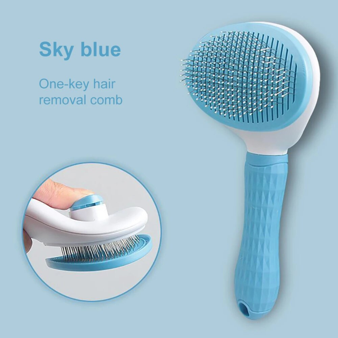 Pet Salon at Home: 2-in-1 Dog and Cat Hair Remover & Grooming Brush