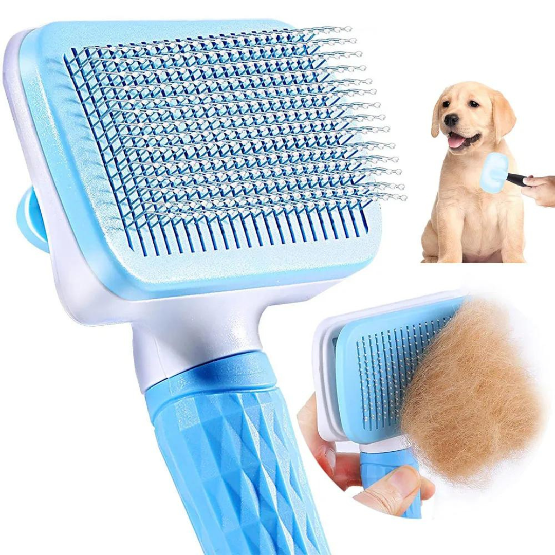 Pet Salon at Home: 2-in-1 Dog and Cat Hair Remover & Grooming Brush