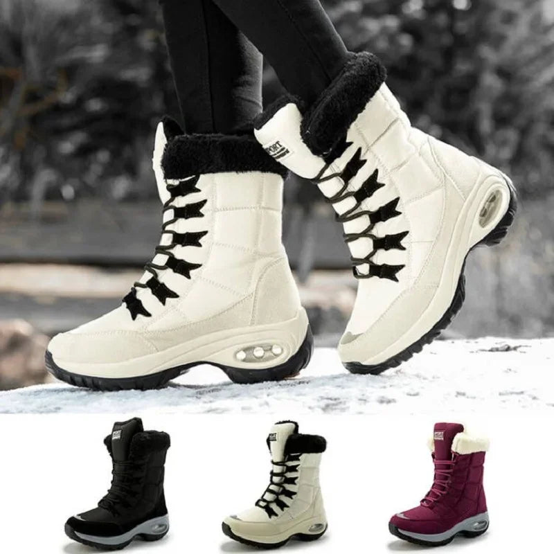 Warm Winter Hiking Boots for Women - Waterproof & Comfortable