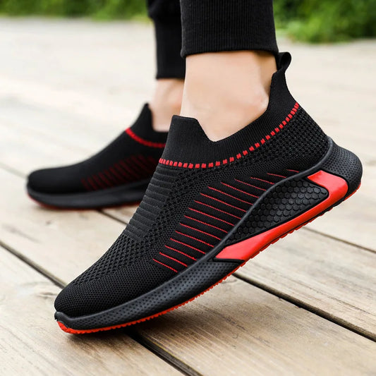 Durable Jogging Shoes: Lightweight, Breathable Men's Slip-On Sneaker