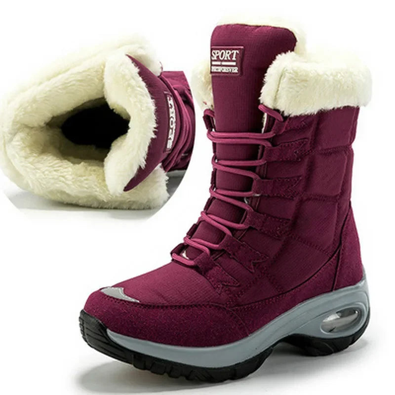 Warm Winter Hiking Boots for Women - Waterproof & Comfortable