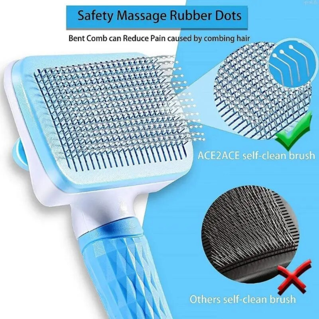 Pet Salon at Home: 2-in-1 Dog and Cat Hair Remover & Grooming Brush