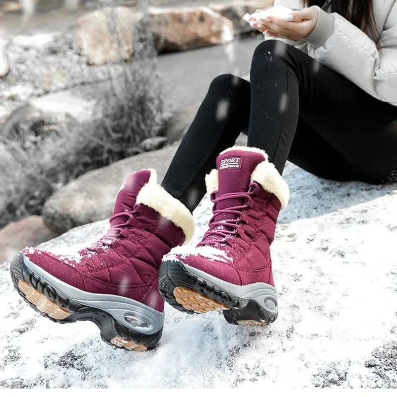 Warm Winter Hiking Boots for Women - Waterproof & Comfortable