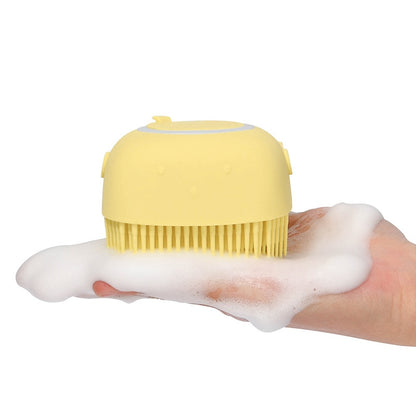 Soft Silicone Pet Shampoo Massage Dispenser Grooming Shower Brush