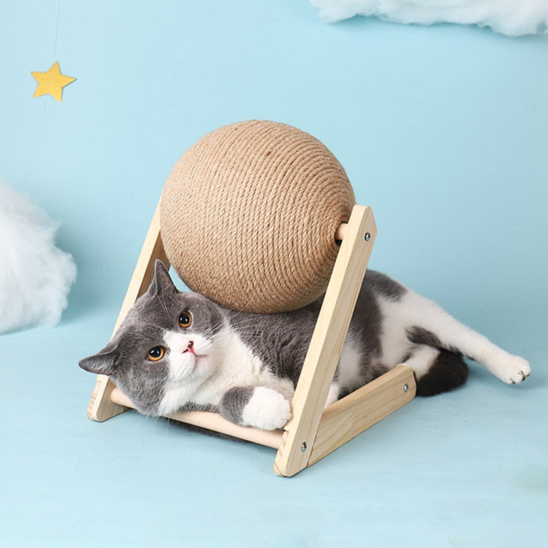 Durable Sisal Cat Scratching Ball Toy - Type V