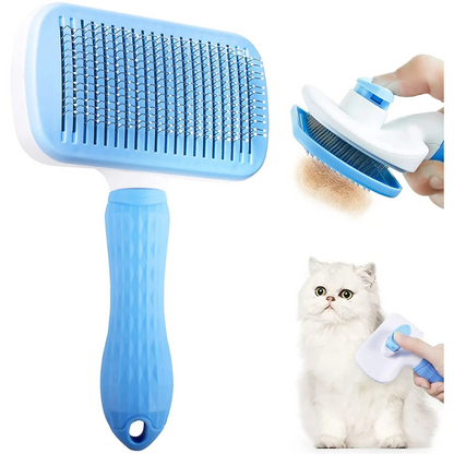 Pet Salon at Home: 2-in-1 Dog and Cat Hair Remover & Grooming Brush