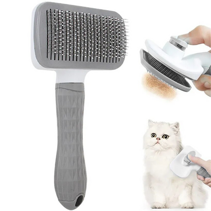 Pet Salon at Home: 2-in-1 Dog and Cat Hair Remover & Grooming Brush